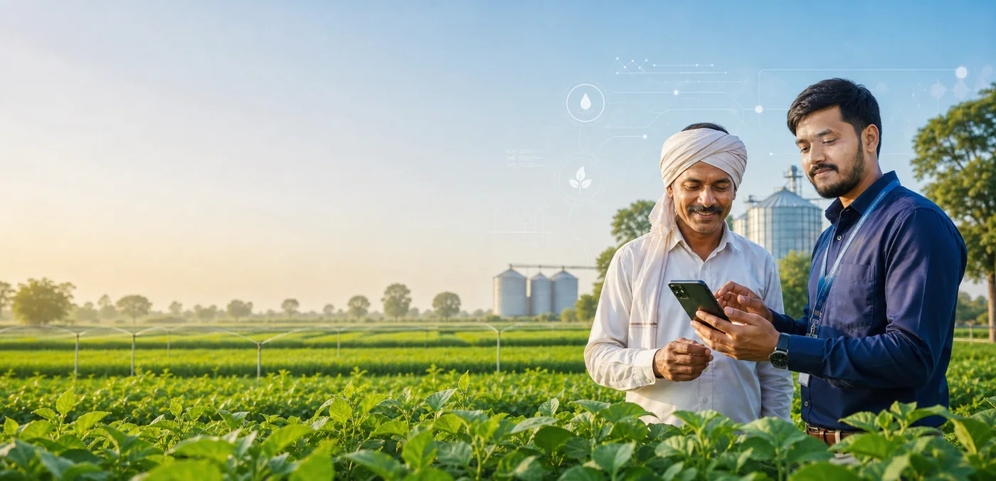 Kissan Help agriculture support poster